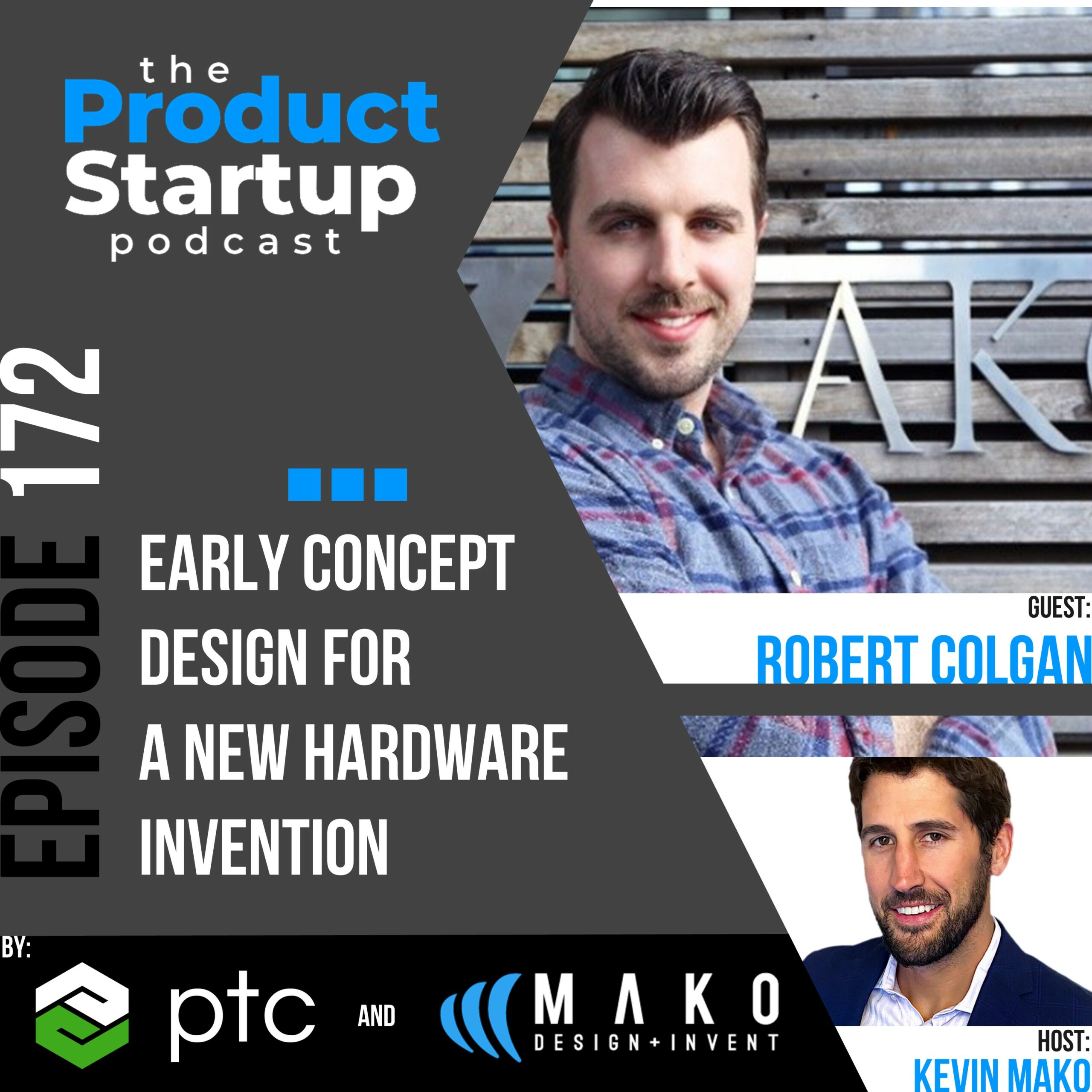 Podcast cover for Episode 172 about early Concept Design for Inventions