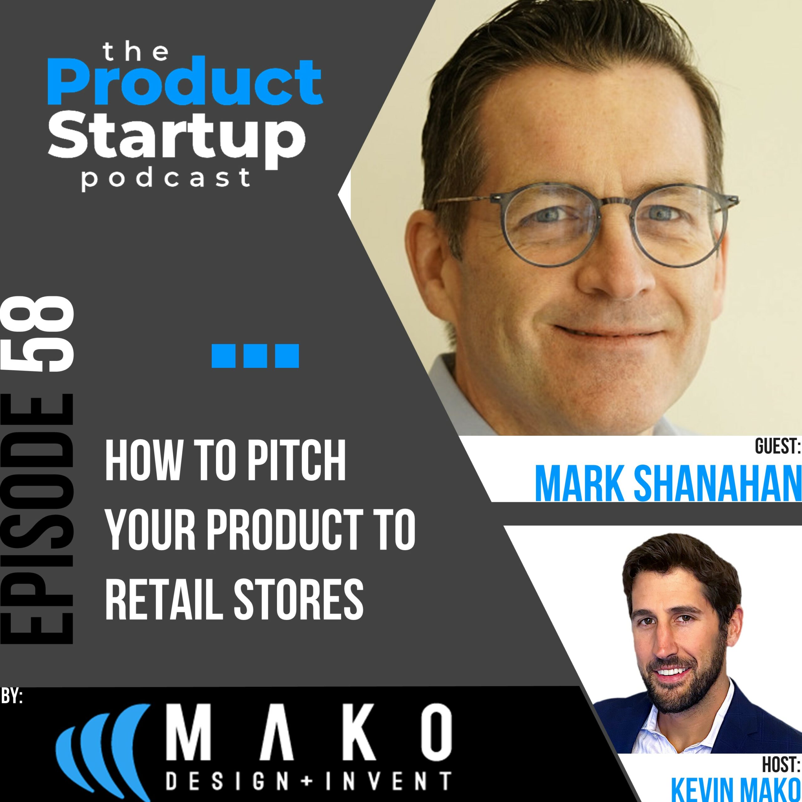 Podcast cover for Episode 58 about how to Pitch Your Product to Retail Buyers