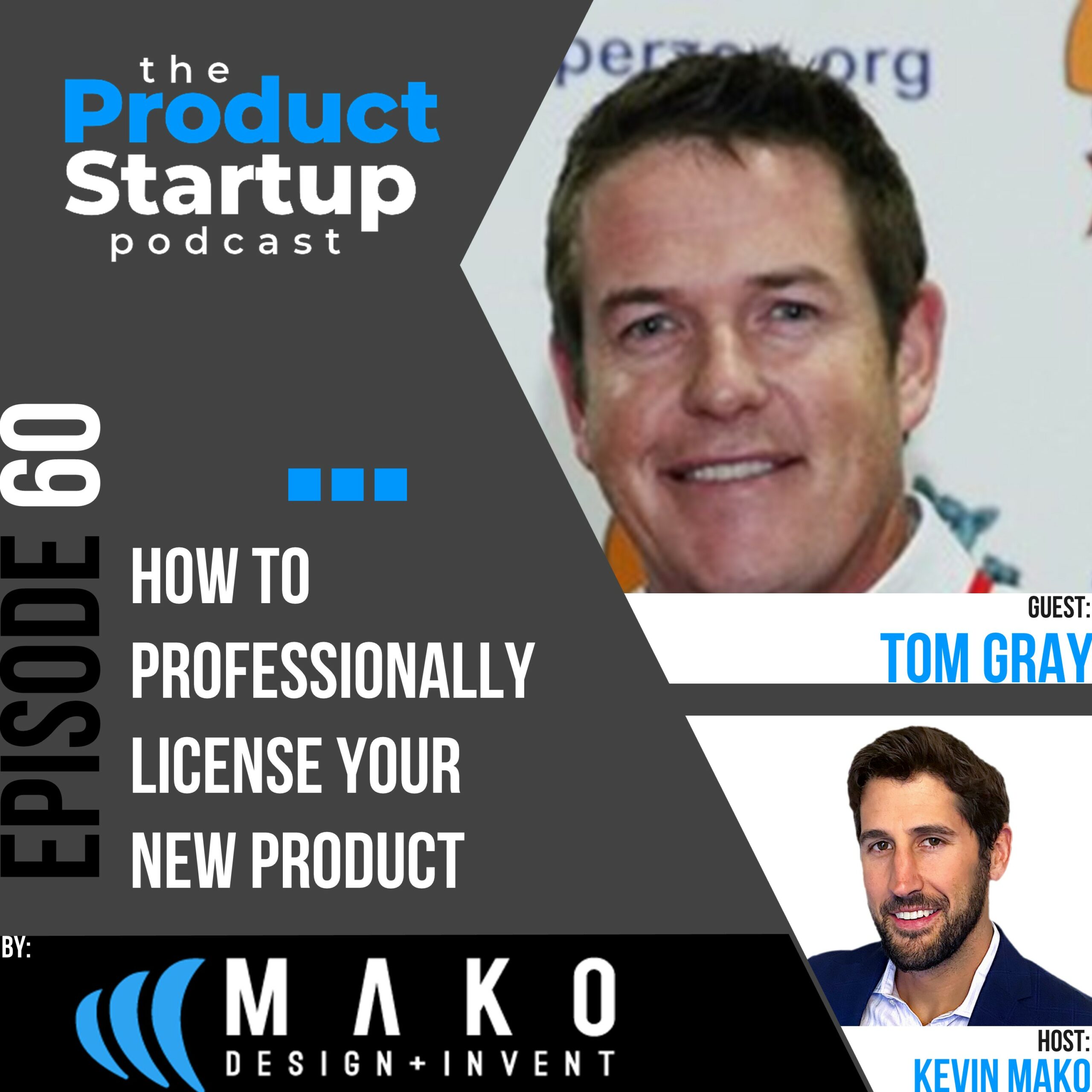 Podcast cover for Episode 60 about how to License a New Product Professionally