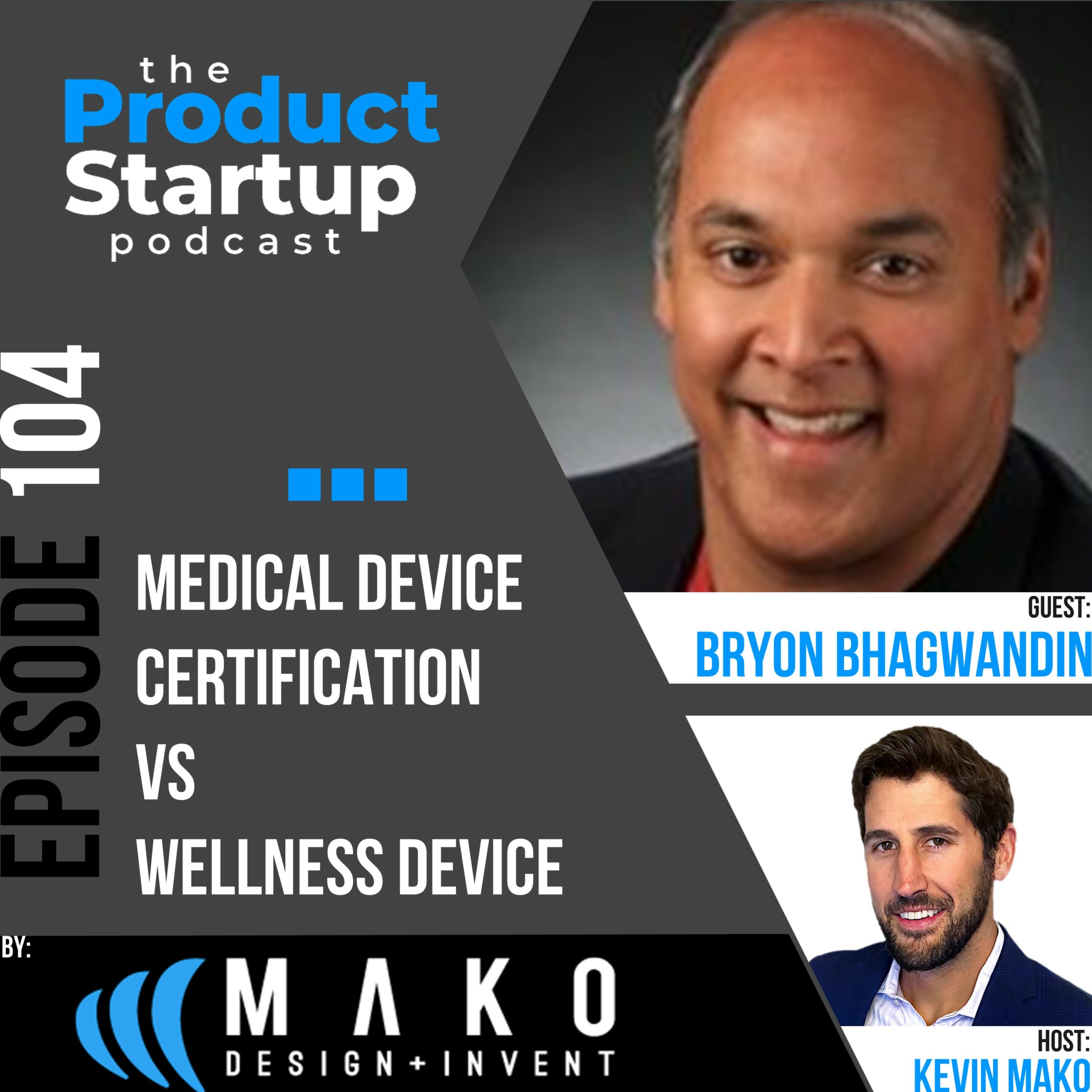 Podcast cover for Episode 104 about medical Device vs Wellness Product