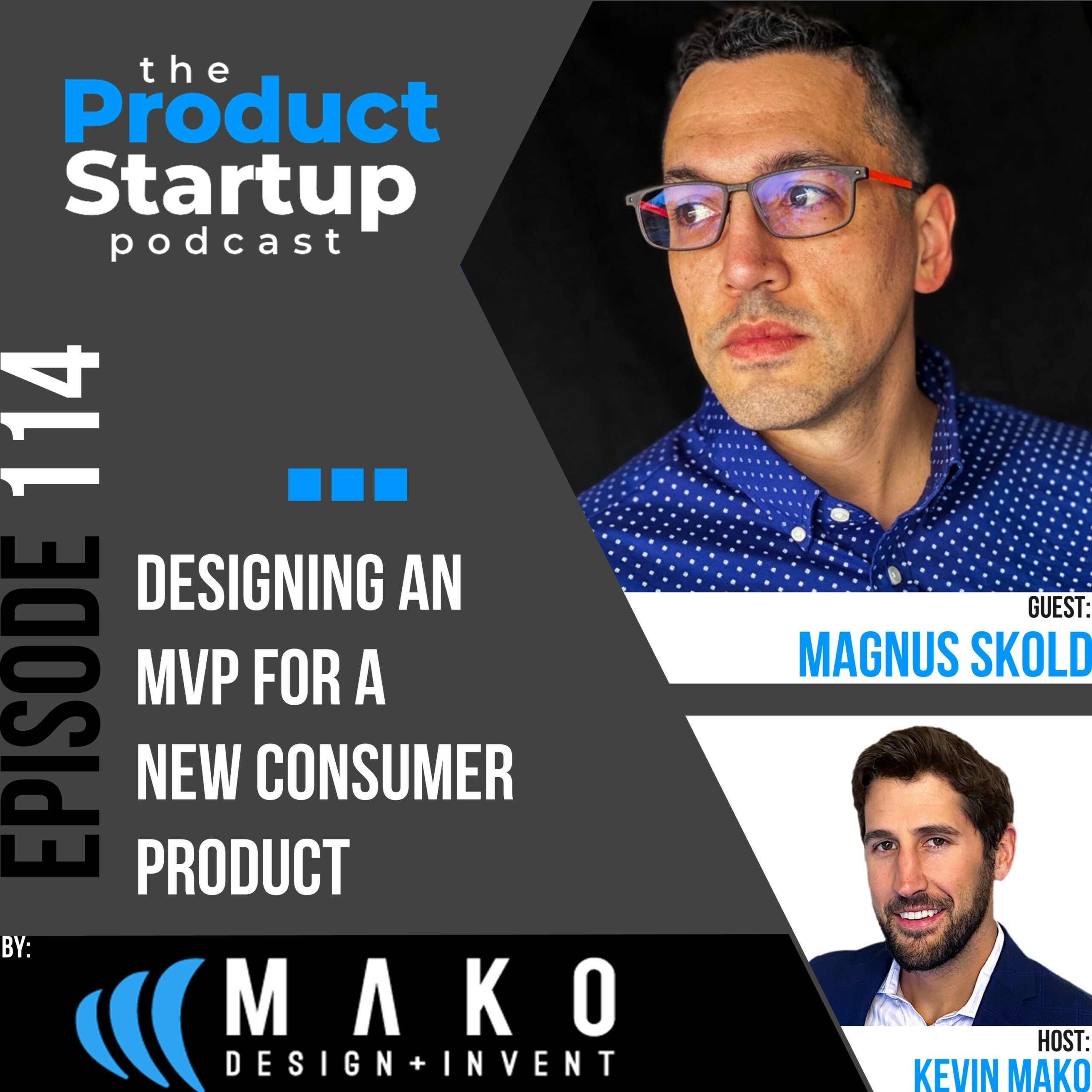 Podcast cover for Episode 114 about define the Right Consumer Product MVP