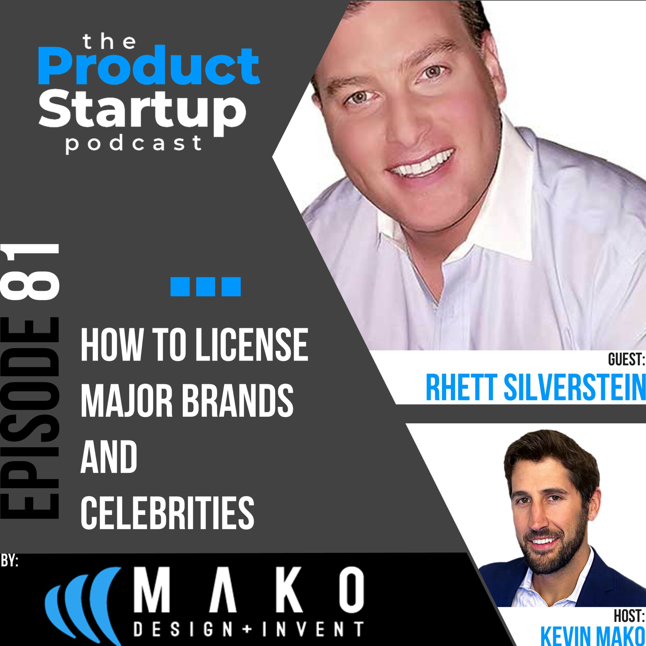 Podcast cover for Episode 81 about license Brands and Celebrities