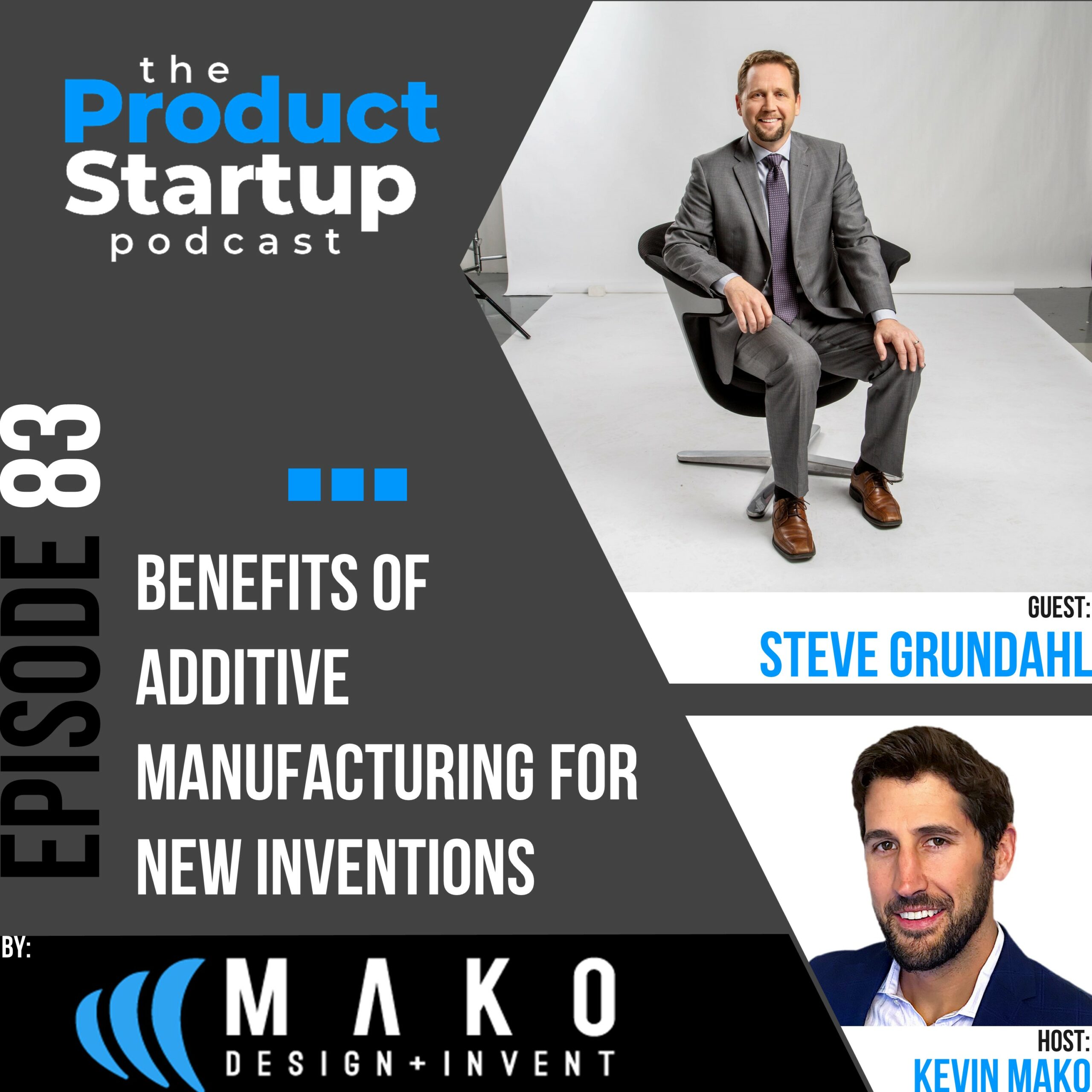 Podcast cover for Episode 83 about use Additive Manufacturing Strategically
