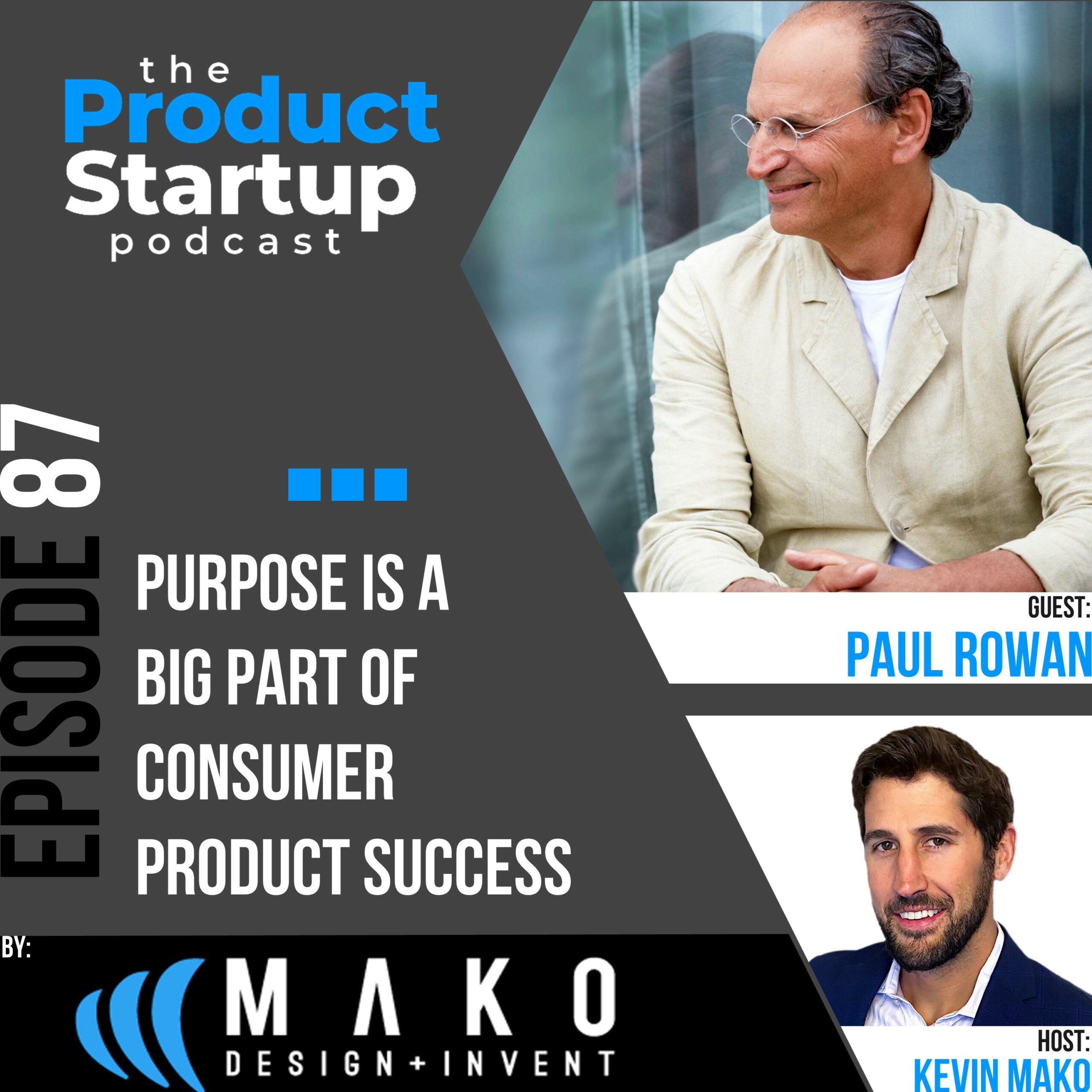 Podcast cover for Episode 87 about build a Product Brand With Purpose