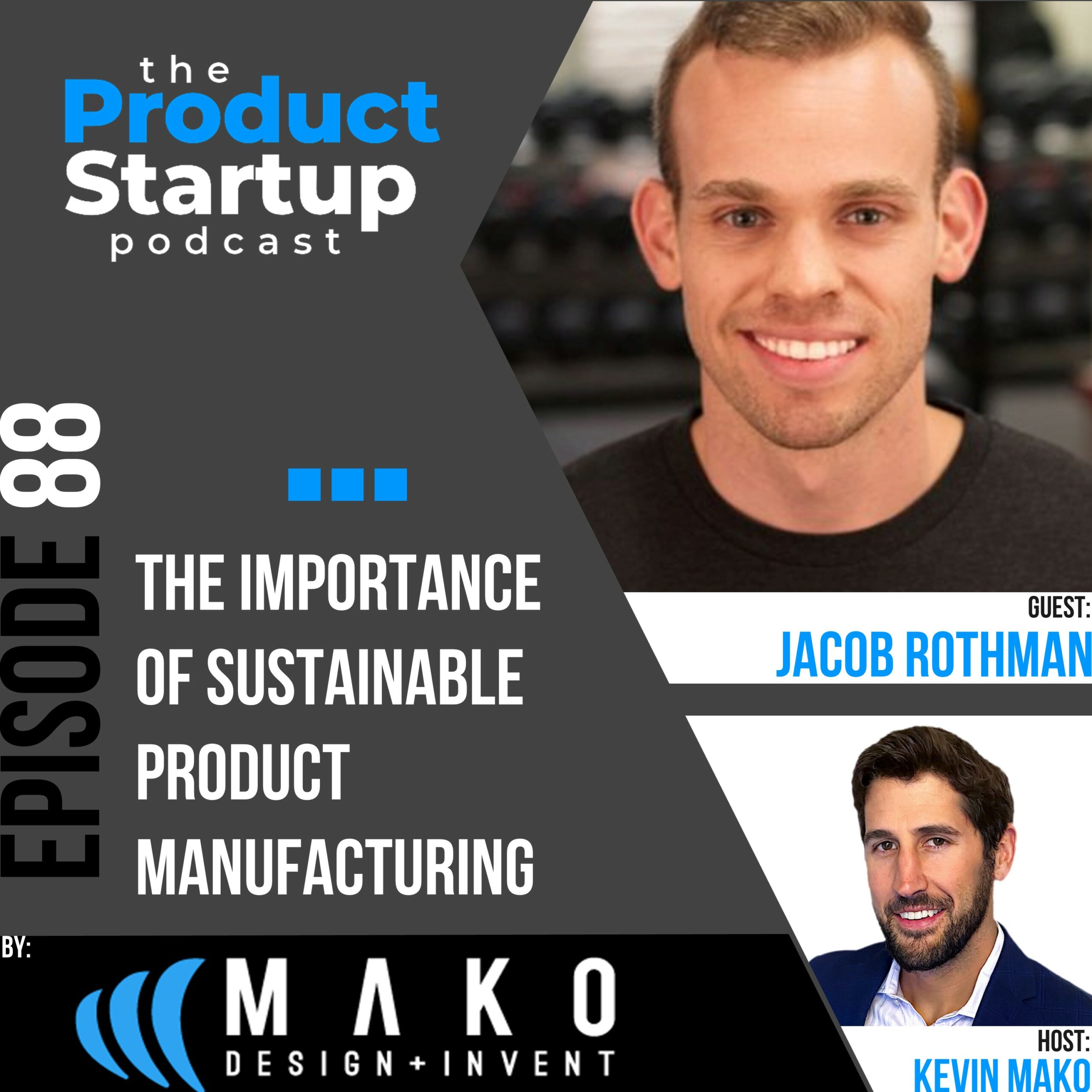 Podcast cover for Episode 88 about plan Sustainable Product Manufacturing