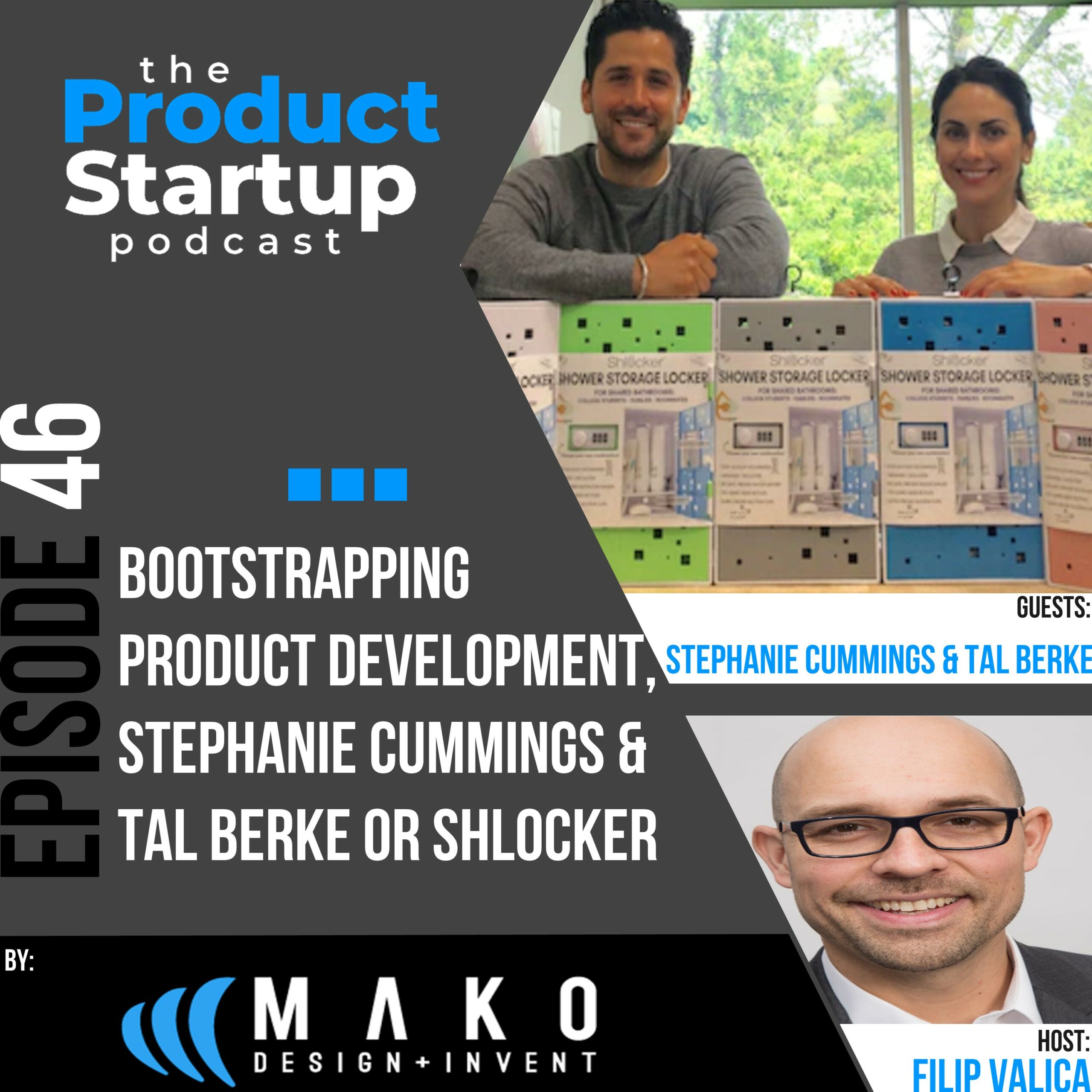 Podcast cover for Episode 46 about bootstrapping Product Development From Idea to Order