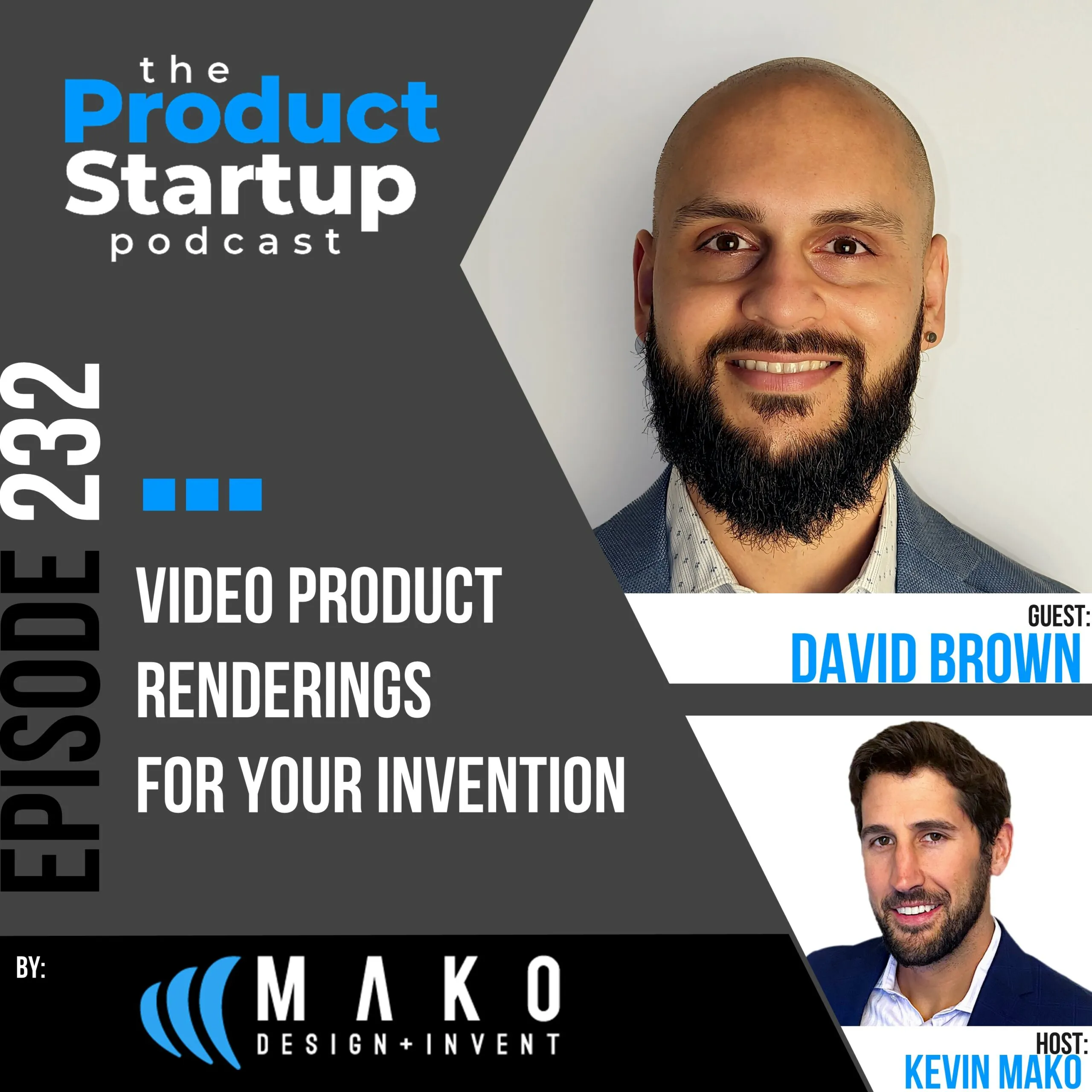 Podcast cover for Episode 232: Product Video Renderings